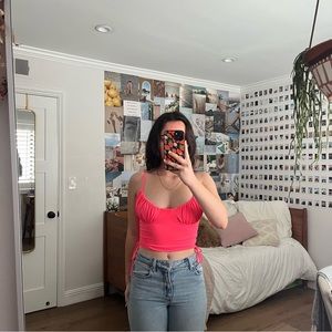 Neon Pink Princess Polly Top